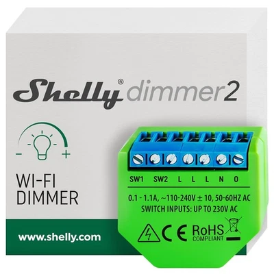 Shelly Dimmer 2 Variateur Wi-Fi Sans Fil, Sans Hub, 16 A - Photo 1/4