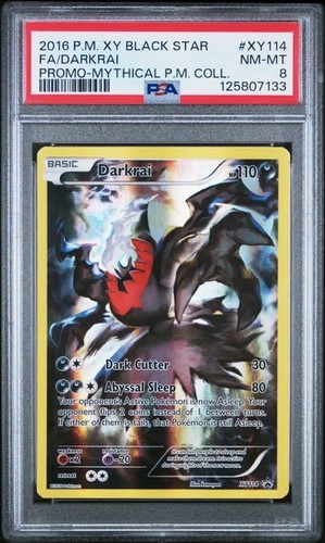 Darkrai graded PSA 8 for sale on eBay