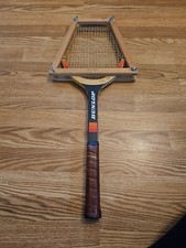 Vintage Wooden Dunlop Tennis Racket Sports D&eacute;cor Shop Wall Display