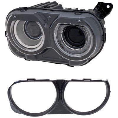 CHALLENGER 15-23 HEAD LAMP LH 2-pc Kit with Headlight Bezel