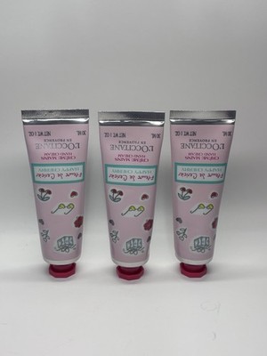 Lot Of (3) L'Occitane Happy Cherry Hand Cream 1oz Fleur De Cerisier Moisturizing
