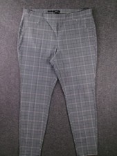 Simply Vera Wang Dress Pants Women XXL Gray Houndstooth Office Business Work