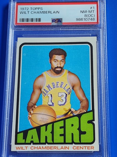 1972 Topps #1 Wilt Chamberlain PSA 8(OC) Lakers HOFer