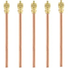 1/4" SAE x 1/4" OD x 4" Stem Service Access Valve HVAC AC Schrader System Refrig