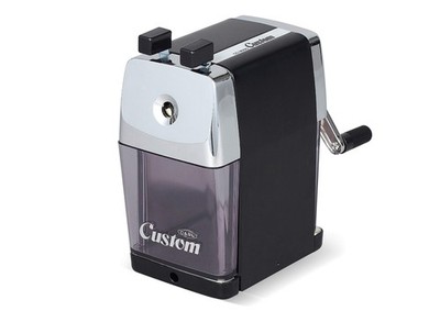 CARL Pencil Sharpener, CC-2000, Black, 5-Point Selector. Manual, Quiet for Of...