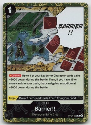 Barrier!! (Jolly Roger Foil) - PRB-01 - #OP04-095 C Foil NM