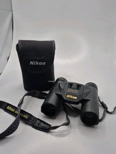  Nikon Sportstar Binoculars 10x25 6.5" WF  Black Binoculars with Nikon Strap