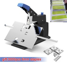 A3 Manual Flat Saddle Stitching Dual Stapler Binder Book Binding Machine 6.5mm