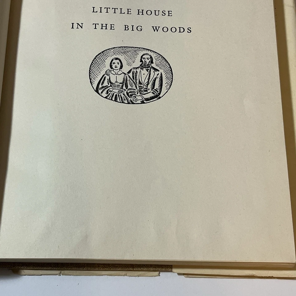 Little House in the Big Woods Laura Ingalls Wilder 1932 Vintage Children’s Book Foto 3 de 4