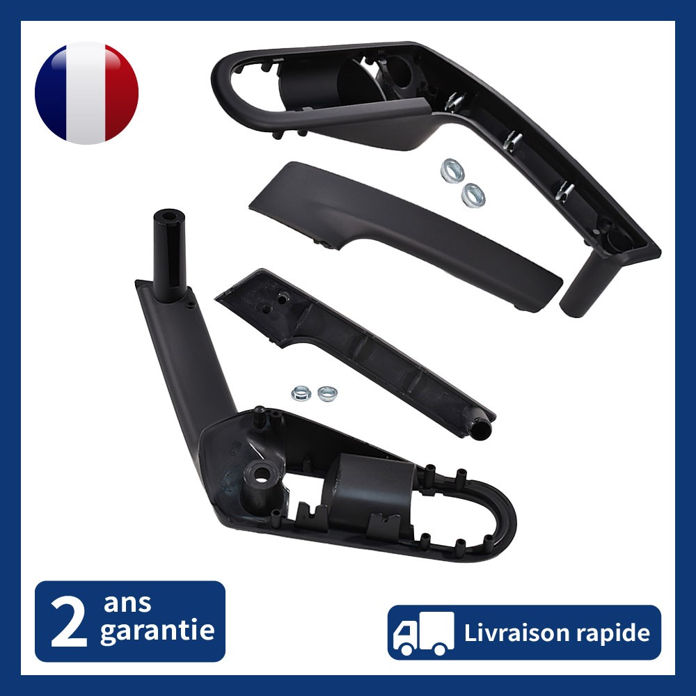 Poignées de porte VW Polo 6N99-02 kit gauche et droite en ABS noir