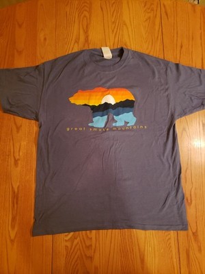 Great Smoky Mountains Men's Tshirt Size L Never Worn Blue
