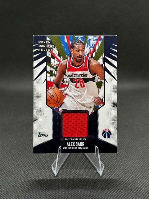 2025-26 Topps Alex Sarr #WW-AS Woven Wonders Relic Patch Washington Wizards