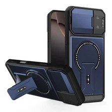For iPhone 17 16 Pro Max Air 15 14 13 12 11 Mag Safe Kickstand Case+Camera Cover