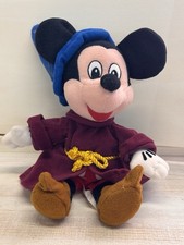 Disney Store Mickey Mouse 12" Sorcerer Plush Doll 1990s Vintage Mickey Mouse