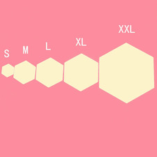 6/12Pcs Geometric Hexagon Mirror Wall Sticker DIY Home Decor Enlarge Living Room