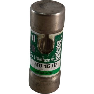 NEW Littelfuse JTD 15 ID Class J POWR-PRO Time Delay Indicating Fuse 600VAC 15A