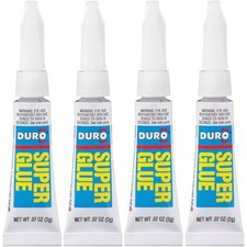 4-Pack Super Glue Clear 0.07 fl oz Tube Instant Adhesive Quick Dry Cyanoacrylate