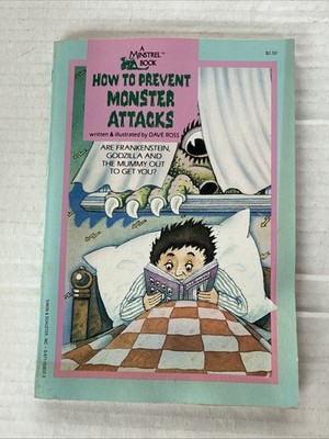 How to Prevent Monster Attacks Dave Ross Children Paperback Minstrel Book 1986