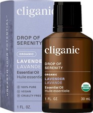 Cliganic Organic Lavender Essential Oil 1oz - 100% Pure, Undiluted, Non-GMO (Pac