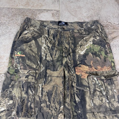 Mossy Oak Cargo Pants Mens 38x32 Break Up Country Stretch Waist Heavy Duty Hunt - Picture 2 of 12