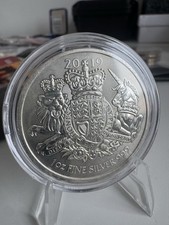 Royal Coat of Arms 2019 1 oz 999 Pure Silver Bullion Coin in Capsule, Royal Mint