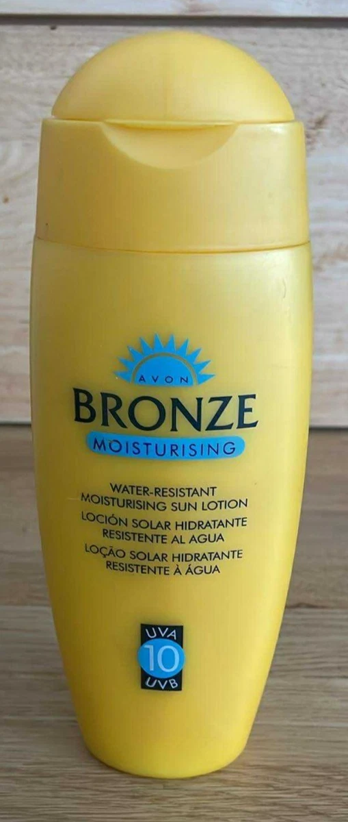 AVON BRONZE MOISTURISING WATER RESISTANT SUN LOTION UVA 10 UVB 200ML