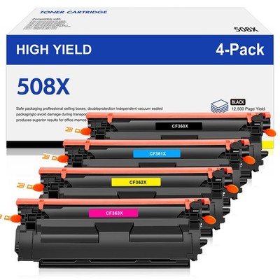 Toner für HP 508X CF360-CF363X Color LaserJet Enterprise M552dn M553dn M553n