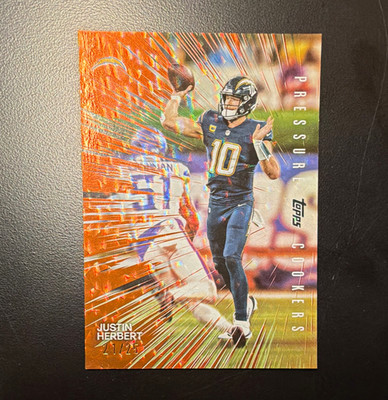 Topps Flagship - Pressure Cookers - Justin Herbert PC-11 - /25 Chargers 2026
