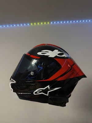 Alpinestars Supertech R10 FIM - Element Matt Carbon/Black/Red Motorcycle Helmet