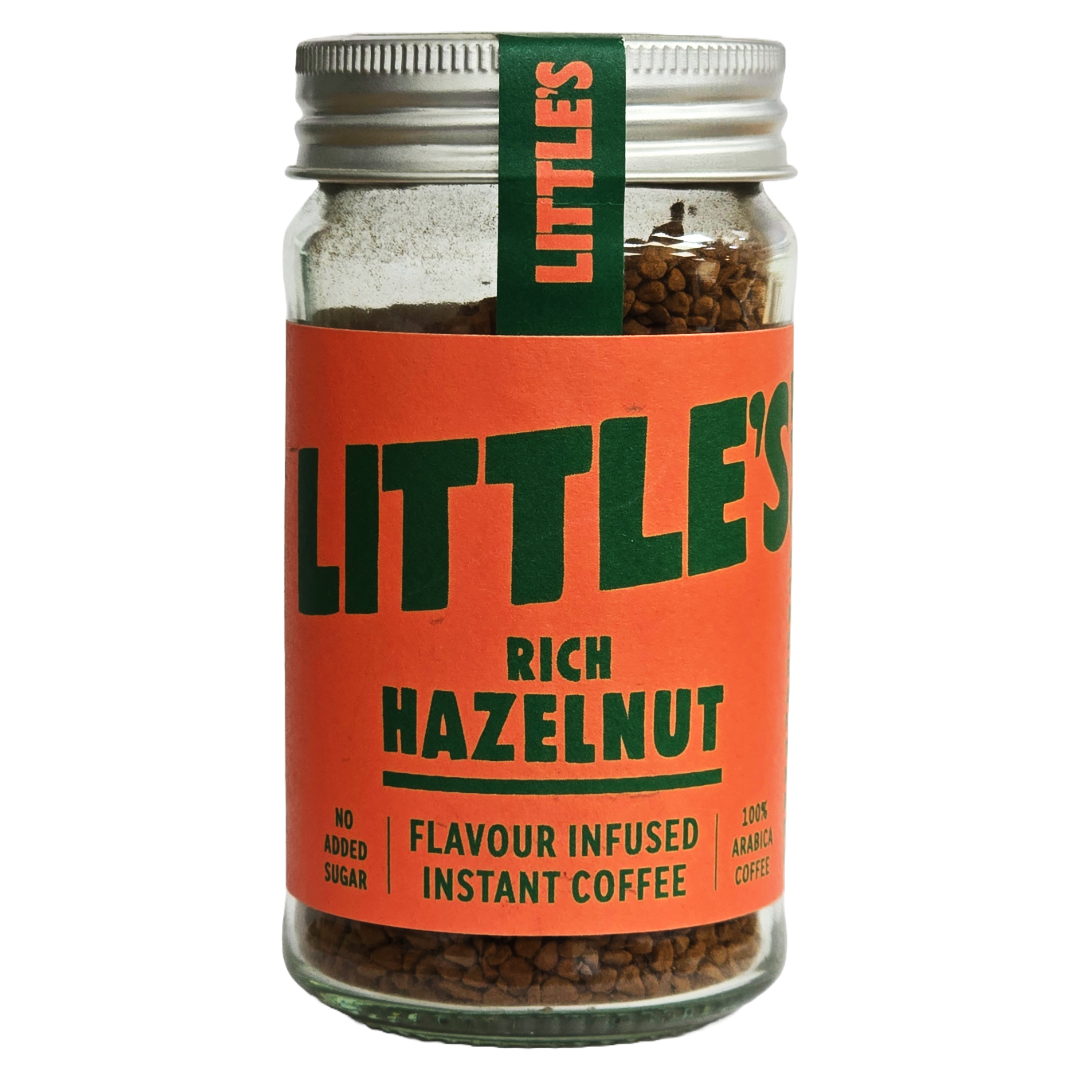 Little's Rich Hazelnut Instant Coffee Flavour Infused 50g, 100% Arabica Coffee