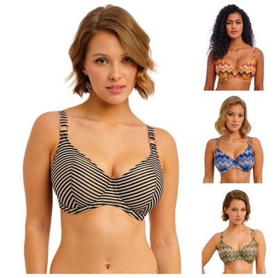 Freya Arizona Wave Bikini Oberteil tiefer Bügel abstrakt Damen Bademode 206102