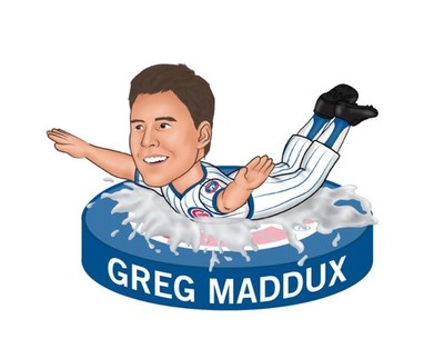 Greg Maddux ボブルヘッド人形 Chicago Cubs Greg Maddux 1988 Rain Delay Bobblehead Chicago Cubs Giveaway 8/3