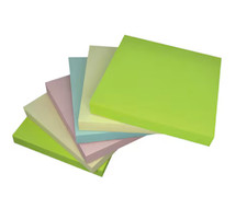 Lyreco Recycled Sticky Note 75X75 Assorted, Pack of 6