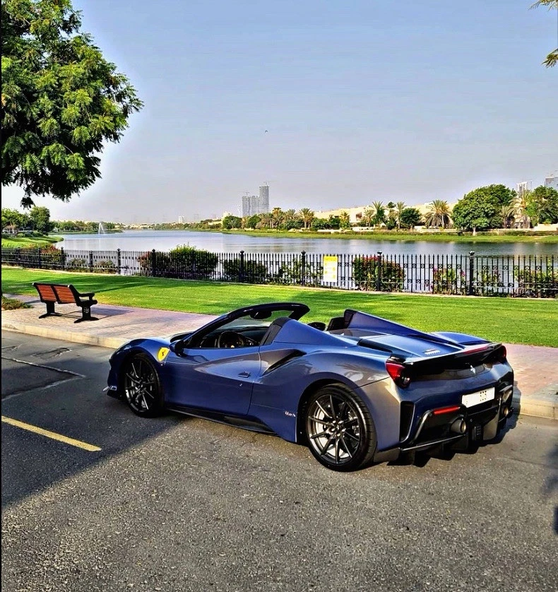 1:18 BBR FERRARI 488 PISTA SPIDER 2018 BLUE ELDER No D&G MR AMALGAM H&H 29/48 - Image 3 of 4