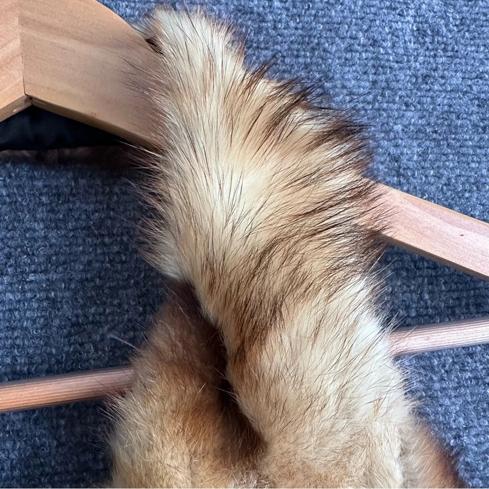 Vintage Midcentury Sable Piel Cuello Mujer Estola 28” Cóctel Noche Gatsby Foto 3 de 4