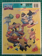 Food Fighters Puzzle Frame-Tray Golden Mattel 1989
