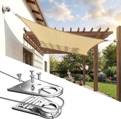Colourtree Super Ring Sun Shade Sail Canopy Rectangle Square Outdoor Custom Size