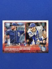CORY MAZZONI SIGNED AUTO 2015 TOPPS CARD #US194 PADRES Rc Autograph Rookie