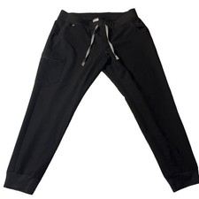 Figs Women's Technical Collection Black Jogger Scrub Pants Size 2XL