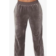 Brand New Ruby Ribbon Women's Size XL Gray Velour Velvet Mink Pants 
