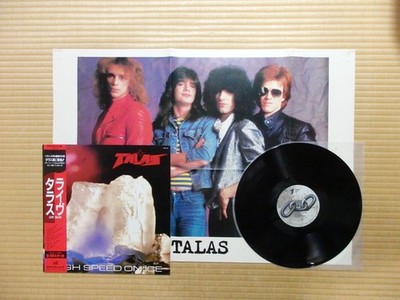Talas   Live - High Speed On Ice  K25P 533 Japan Insert PROMO Obi NM vinyl
