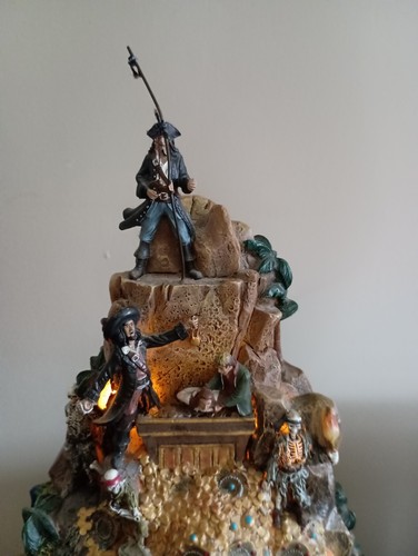 Hawthorne Village Disney Pirates of the Caribbean Curse Black Pearl Island RARE - Picture 7 of 24