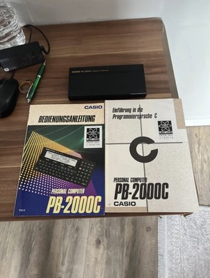 Casio PB-2000C Pocket Computer mit Anleitung und Programmiersprache C Buch 