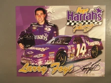 SIGNED Auto NASCAR Harrah’s #14 Larry Foyt Hero Card