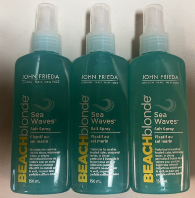 John Frieda Beach Blonde Sea Waves Salt Spray  5oz (150ml) X 3