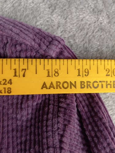 L.L . Bean Corduroy Jacket Women’s Large Purple Button Front - Picture 5 of 9