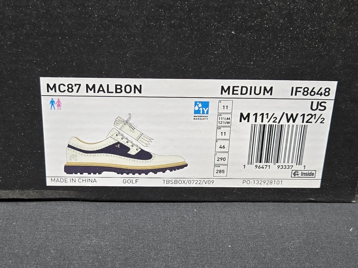 Adidas Malbon Golf x MC87 Spikeless Mens Golf Shoes Navy Adidas Malbon Golf x MC87 Spikeless Mens Golf Shoes Navy