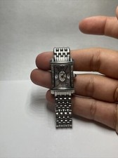 BULOVA Diamonds Silver Stainless Steel Women's Rectangular Watch