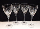 Royal Doulton Crystal Wine Goblets Glasses Set of 4