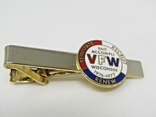 VFW Wisconsin 1977 Tie Bar Vintage Men's Jewelry